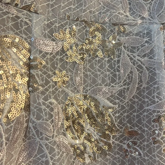 MARCHESA NOTTE Floral Sequin Gown Size 2 - Picture 10 of 11
